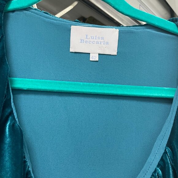 LUISA BECCARIA velvet dress - size IT 42 - Picture 5 of 6